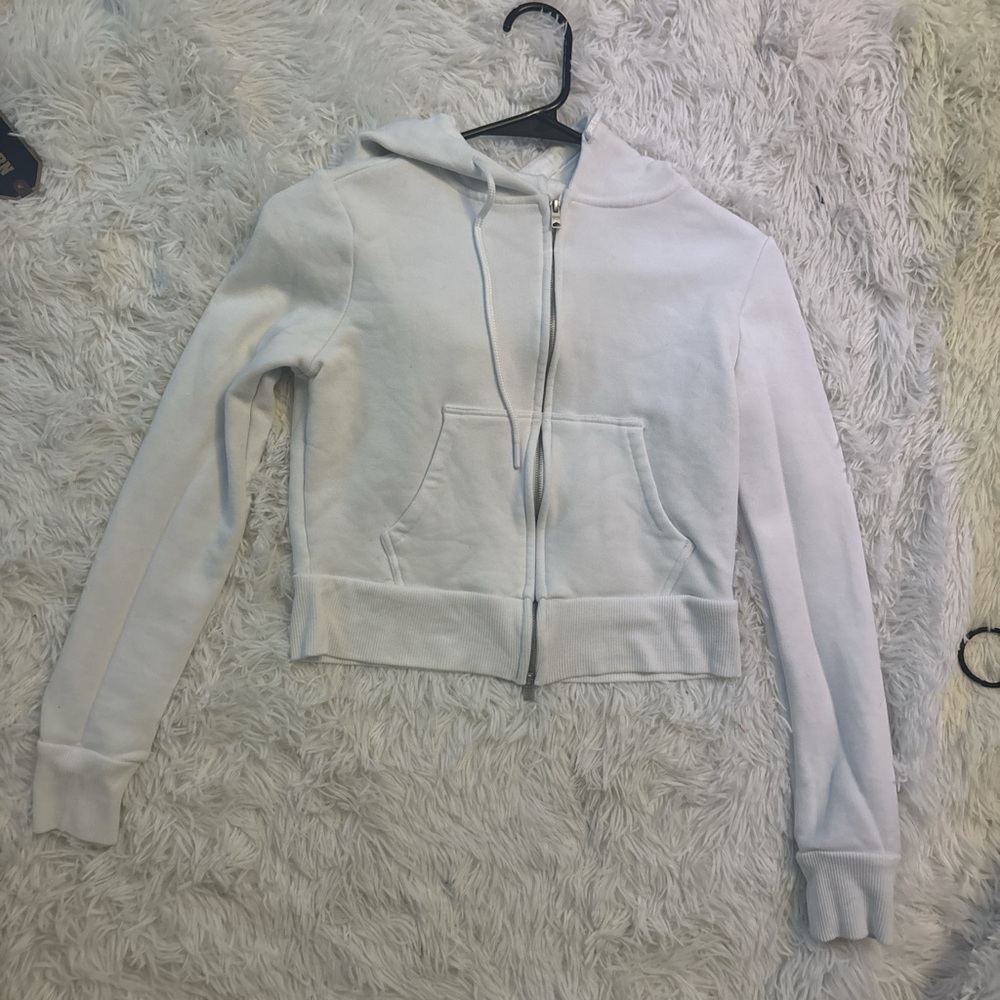 Garage Women's Light Gray Zip-Up Hoodie